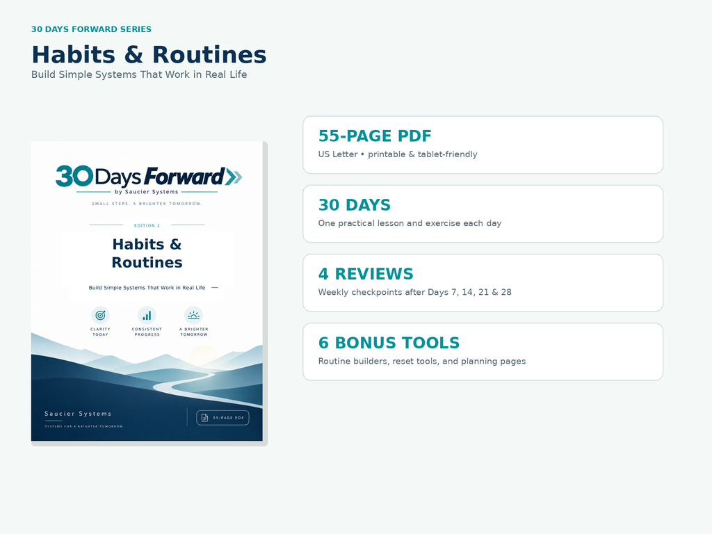30 Days Forward: Habits & Routines
