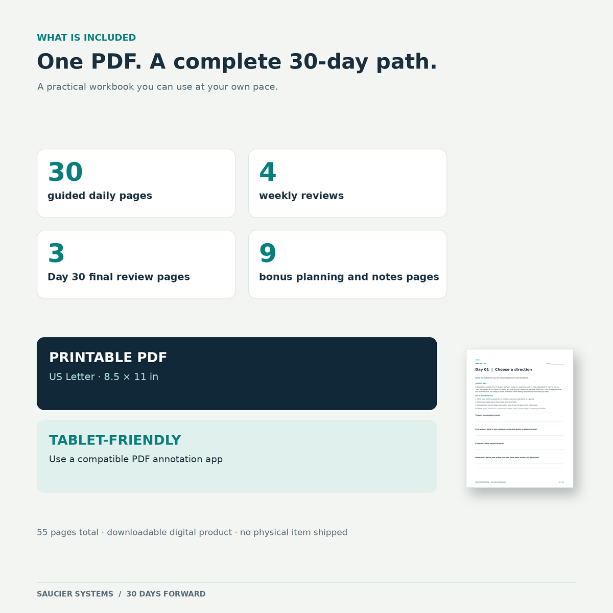 30 Days Forward: Focus & Productivity